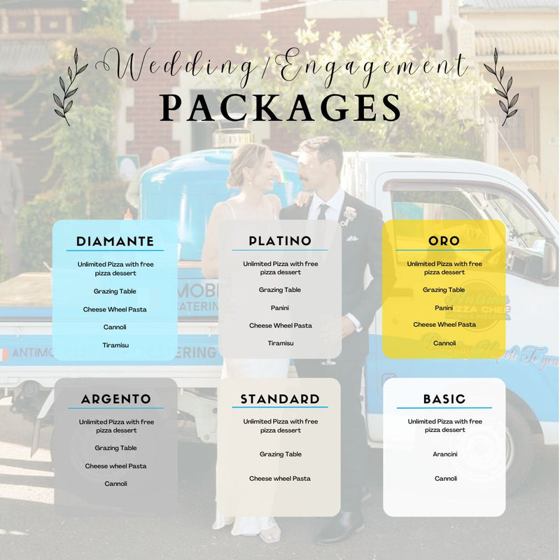 Wedding & Engagement Mobile Pizza Truck Catering Melbourne